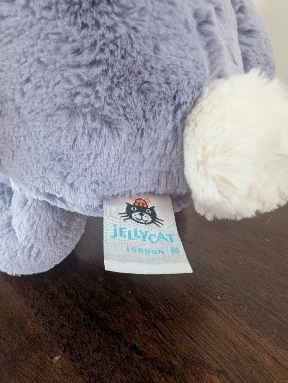 Jellycat BASHFUL VIOLA BUNNY - Medium 12" - Purple Rabbit - Picture 5 of 7